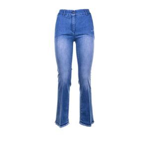 VIA MASINI 80 Women's High-Rise Cropped Straight Leg Jeans Women BLU DELAVATO
